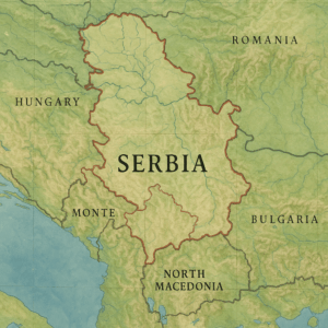 Карта Сербии
